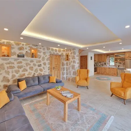 Apartment Outstanding Villa With Private Pool And Jacuzzi In Kas, Antalya